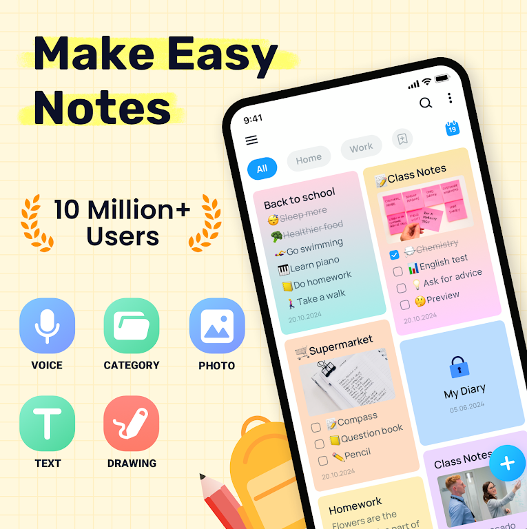 Easy Notes – Notebook, Notepad Mod Screenshot1