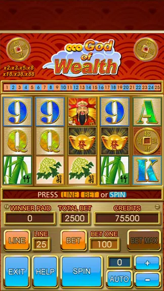 777 God-Of-Wealth Slot Machine Screenshot1