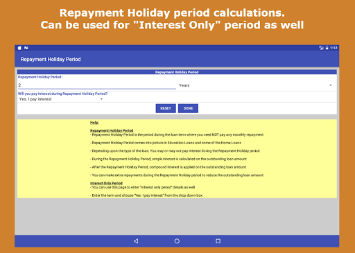 Loan & Interest Calculator Screenshot1