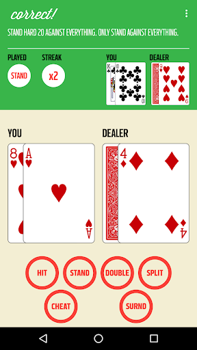 Blackjack Strategy Practice Screenshot4