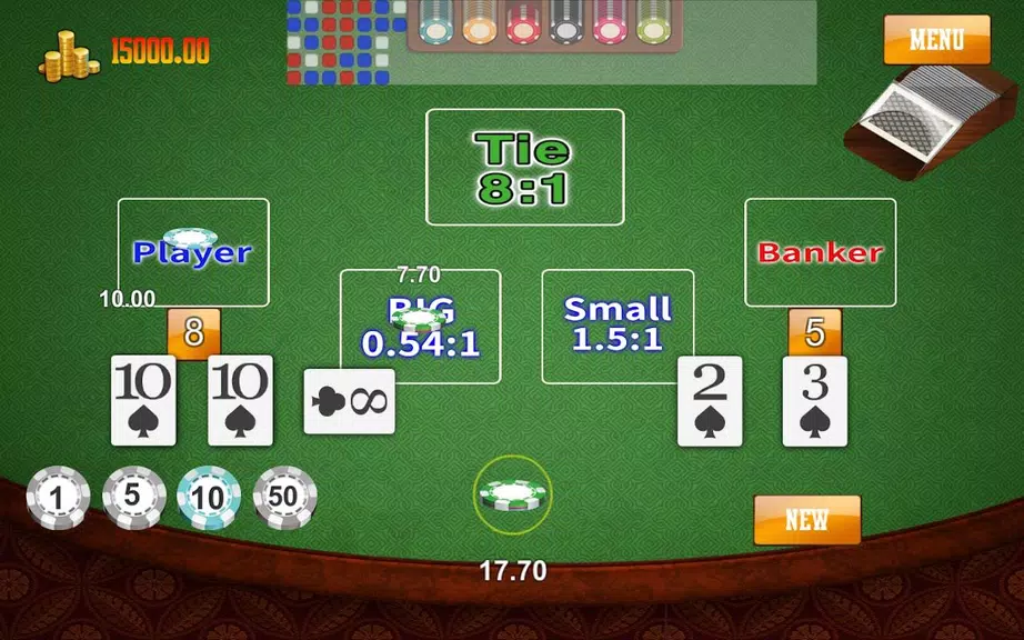 Baccarat  : CasinoKing game Screenshot3