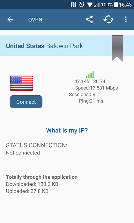 QVPN Free VPN Client Screenshot3