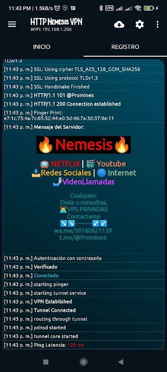 HTTP Nemesis VPN Screenshot1