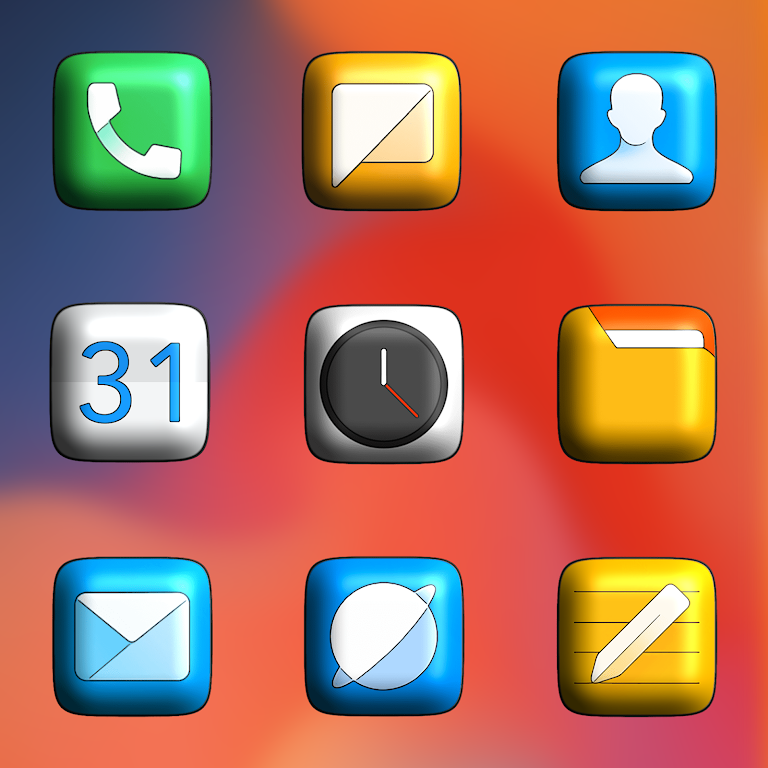 MIUl 3D – Icon Pack Mod Screenshot2