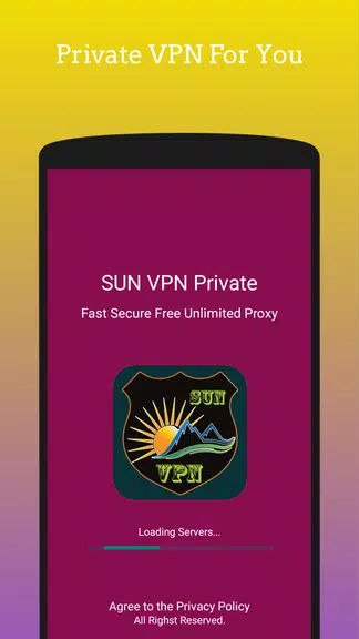 Sun VPN - Fast Secure Unblok & Unlimited VPN Proxy Screenshot1