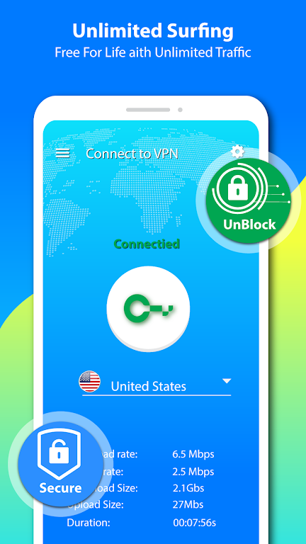 VPN Fast – Super Unlimited Free Proxy VPN Screenshot3