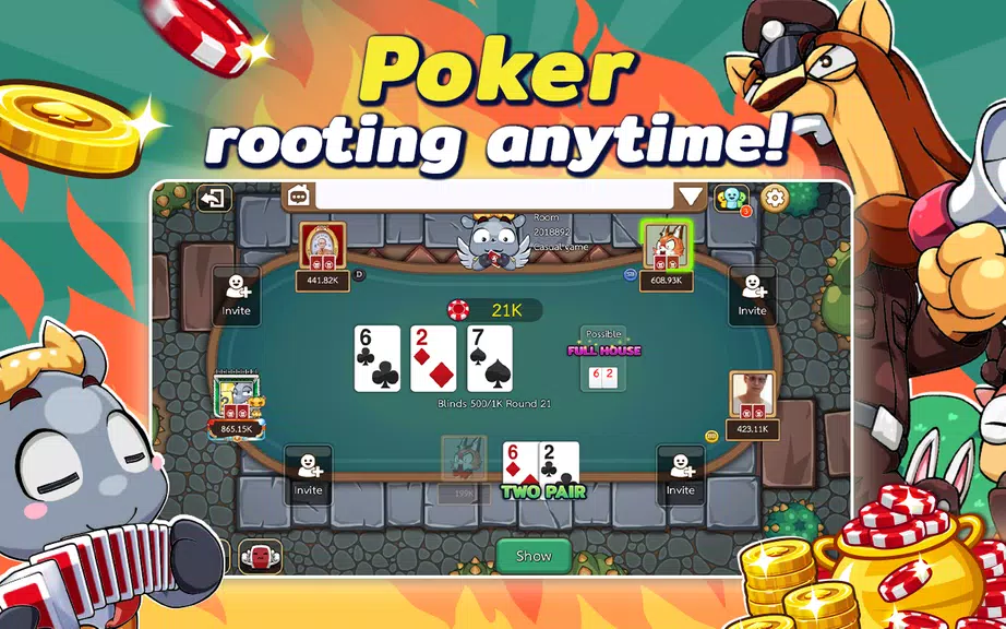 Dummy & Toon Poker ดัมมี่ทุย Screenshot3