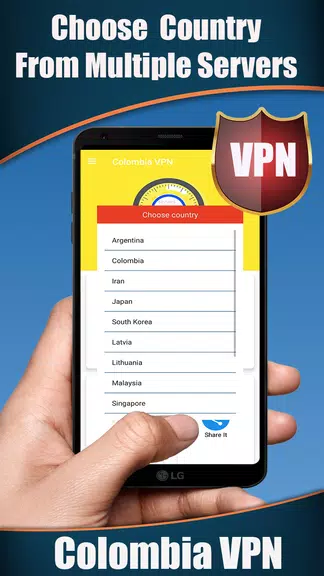 Colombia VPN - Get Fast & Free Colombia IP Screenshot3