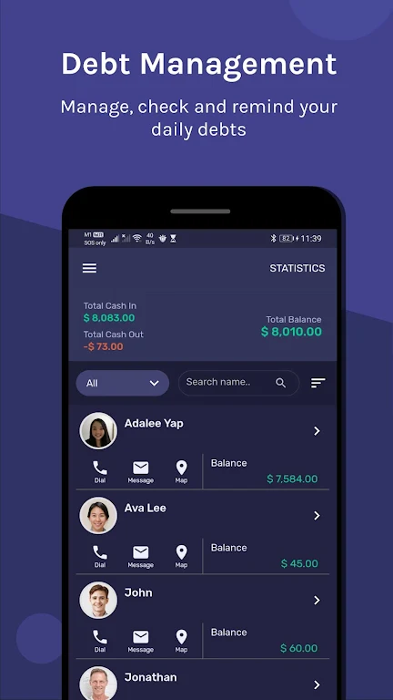 EzDebt Book - Debt Manager Screenshot1