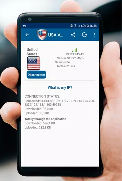 USA VPN Free 2020 - Fast Proxy Master Screenshot1