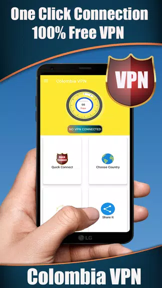 Colombia VPN - Get Fast & Free Colombia IP Screenshot1