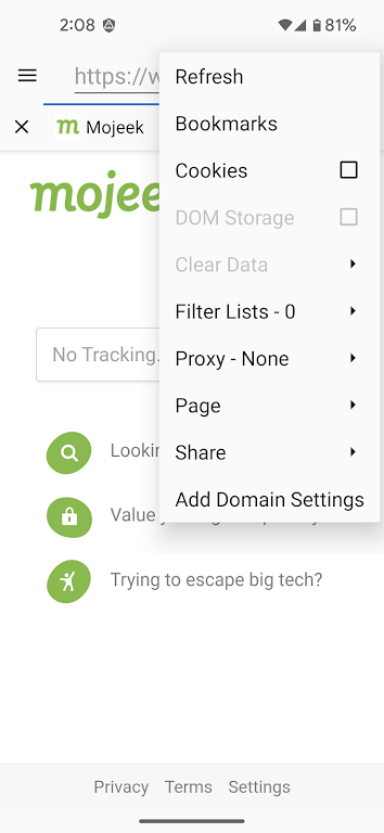 Privacy Browser Mod Screenshot3