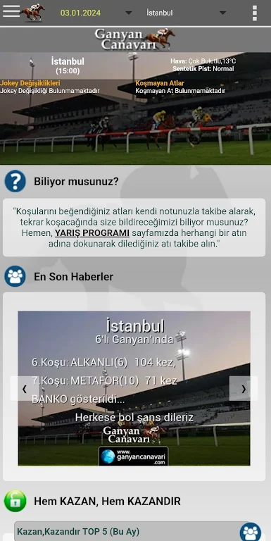 Ganyan Canavarı - At Yarışları Screenshot1