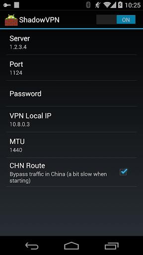 ShadowVPN Beta Screenshot1