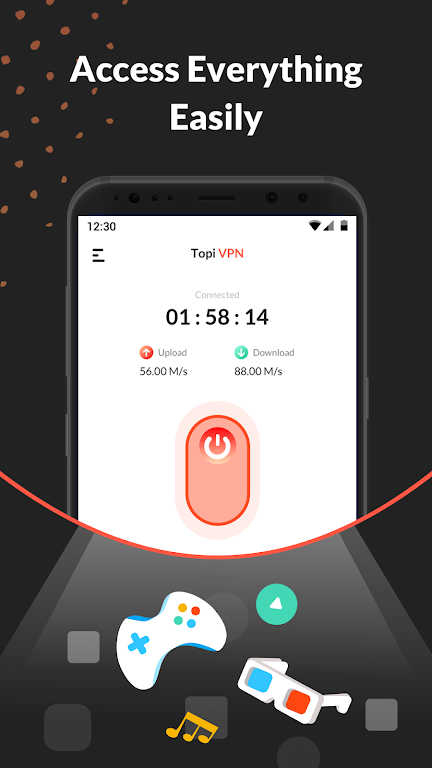 Topi VPN - Fast & Safe VPN Screenshot1