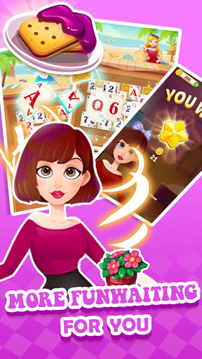 Solitaire Girl Dress Up! Screenshot1