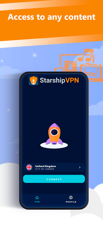 Starship VPN - free VPN proxy master Screenshot2