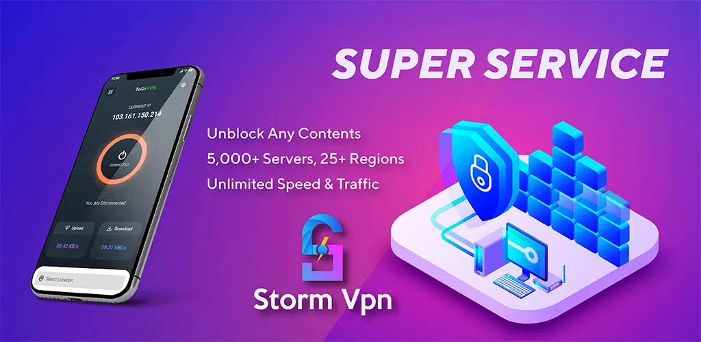 Storm VPN - Fast Secure VPN Screenshot2