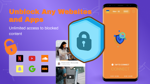 VPN Ukraine - Free VPN Proxy Server & Secure App Screenshot1