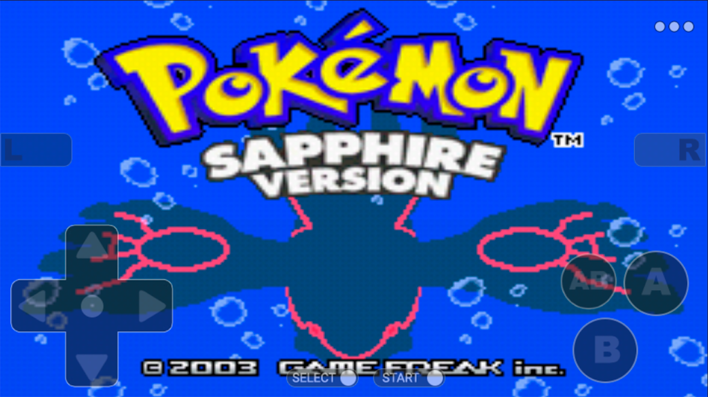 Pokemoon sapphire version - Free GBA Classic Game Screenshot2