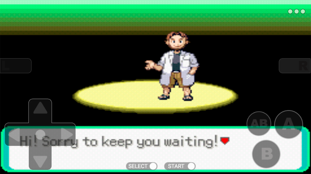 Pokemoon sapphire version - Free GBA Classic Game Screenshot1