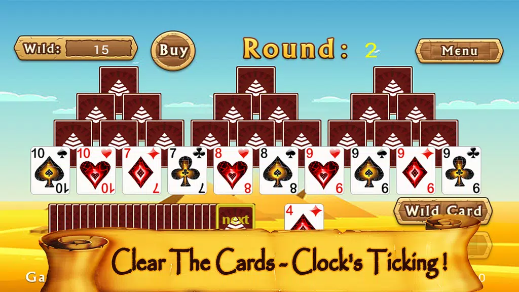 Pyramid Tri Peaks Solitaire Screenshot1