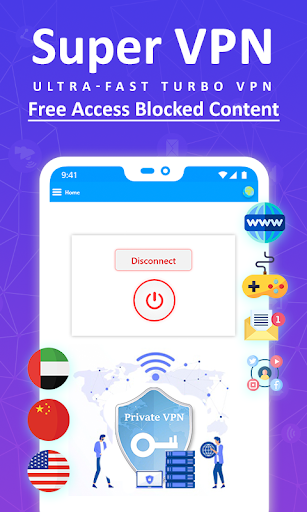 Super VPN Hotspot - Fast VPN Master VPN Client Screenshot1