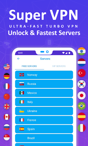 Super VPN Hotspot - Fast VPN Master VPN Client Screenshot3