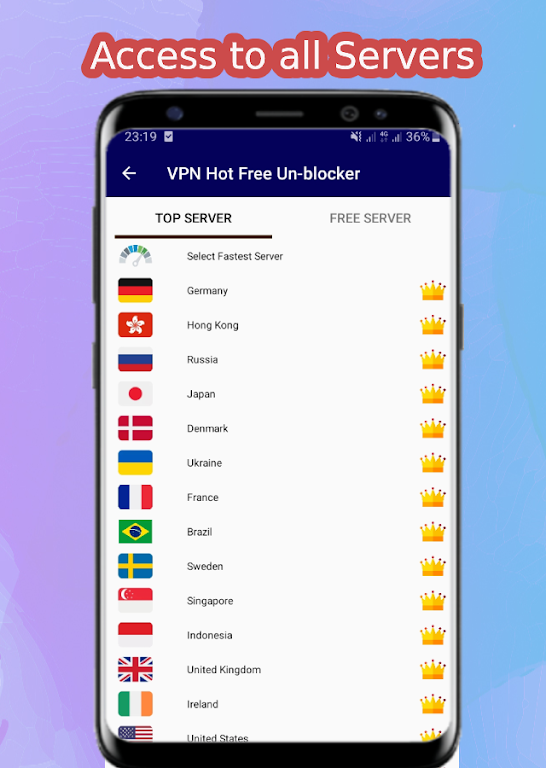 VPN Hot Free Un-blocker Screenshot3