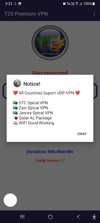 T20 Premium VIP - Secure VPN Screenshot2