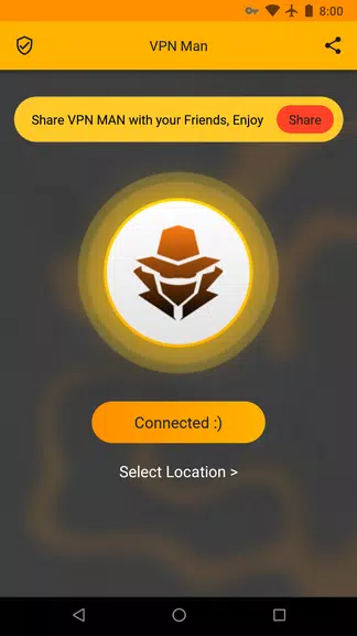 Free and secure VPN فیلترشکن قوی و پرسرعت -VPN Man Screenshot2