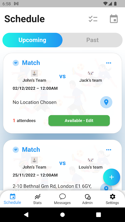 Huddle: Sports Manager Screenshot1