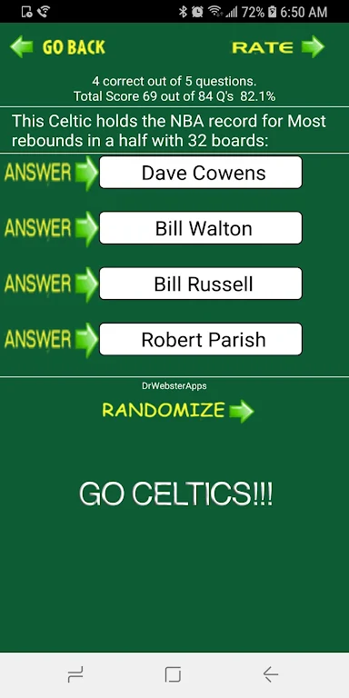 Trivia & Schedule Celtics fans Screenshot2