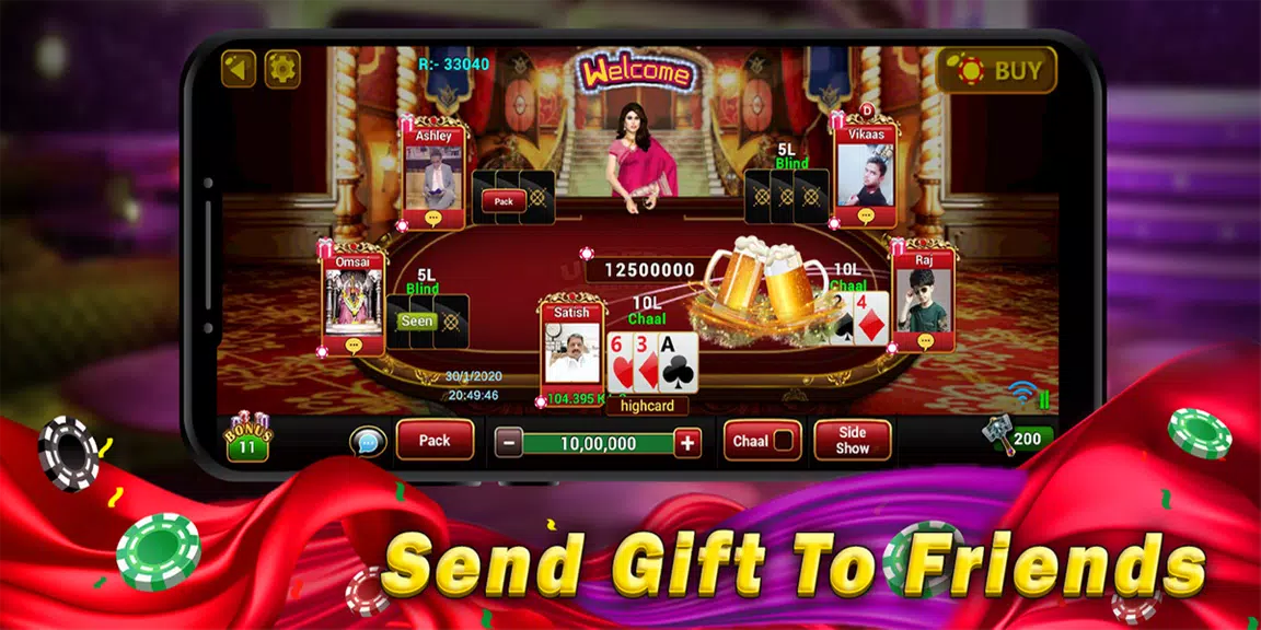 Universal Teen Patti - Indian Poker Game Screenshot3