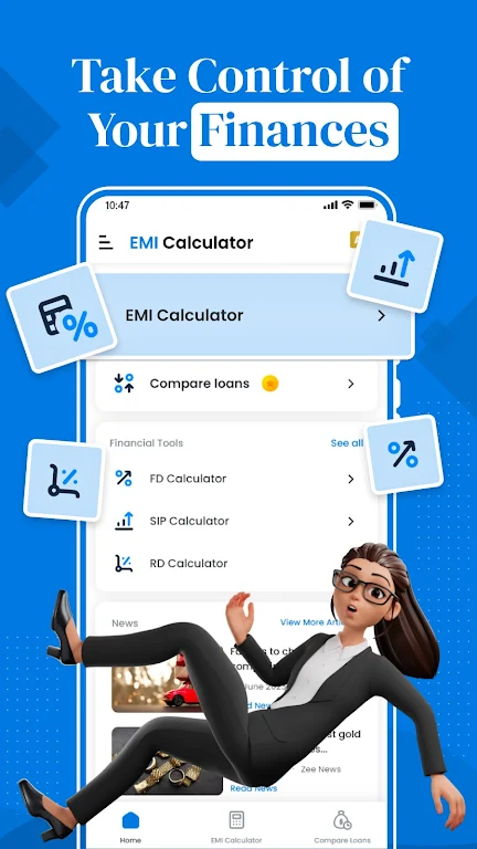 EMI Calculator - Finance Tool Screenshot1