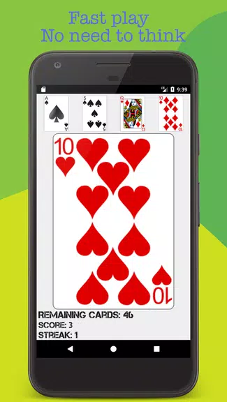 Hi-Lo(High Low) Fast Card Game Screenshot1