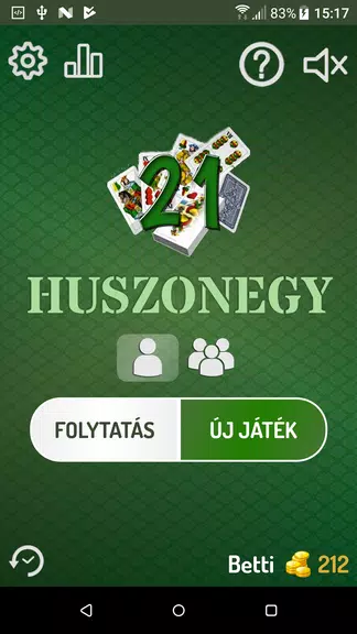 Huszonegy (magyar kártyával) Screenshot1