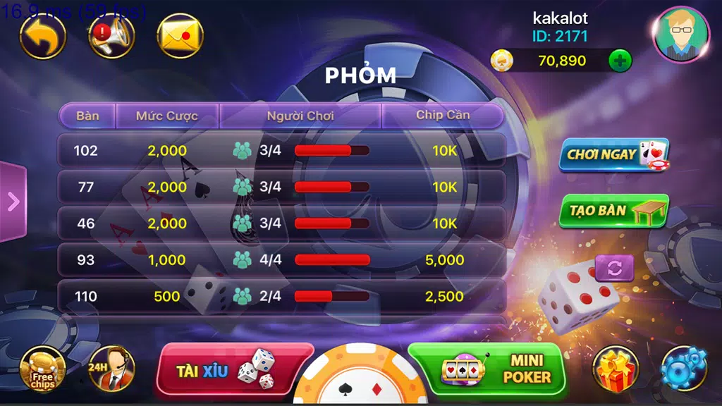 68 Game Bài Xóc Đĩa Screenshot1