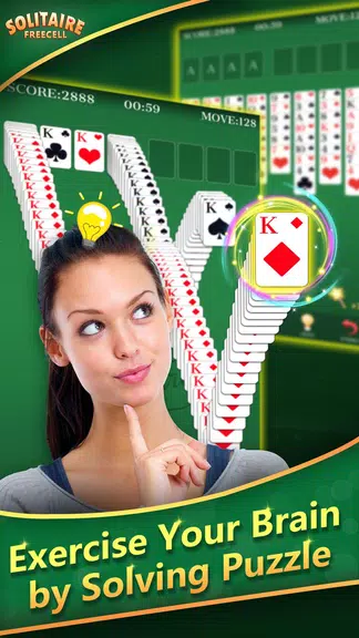 FreeCell Solitaire -Classic & Fun Card Puzzle Game Screenshot1