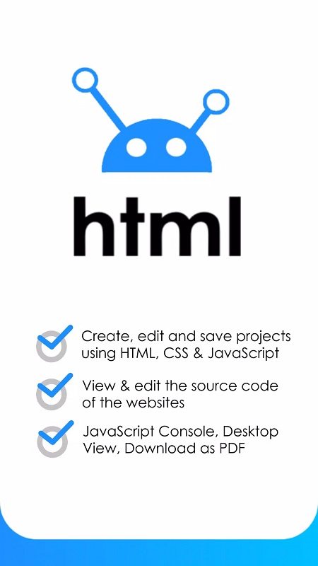 HTML Editor – HTML, CSS & JS Screenshot1