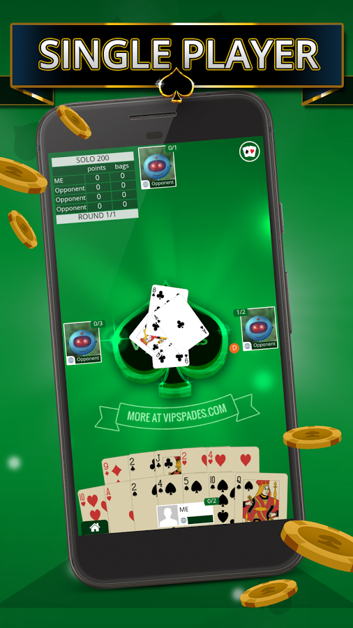 Spades Offline - Single Player Screenshot1