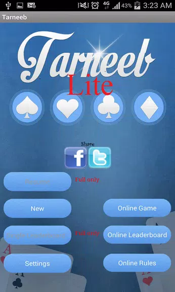 Tarneeb Lite Screenshot1