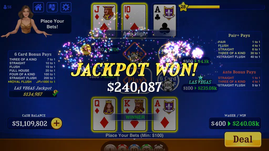 Triple Card Poker - Three Card Screenshot3