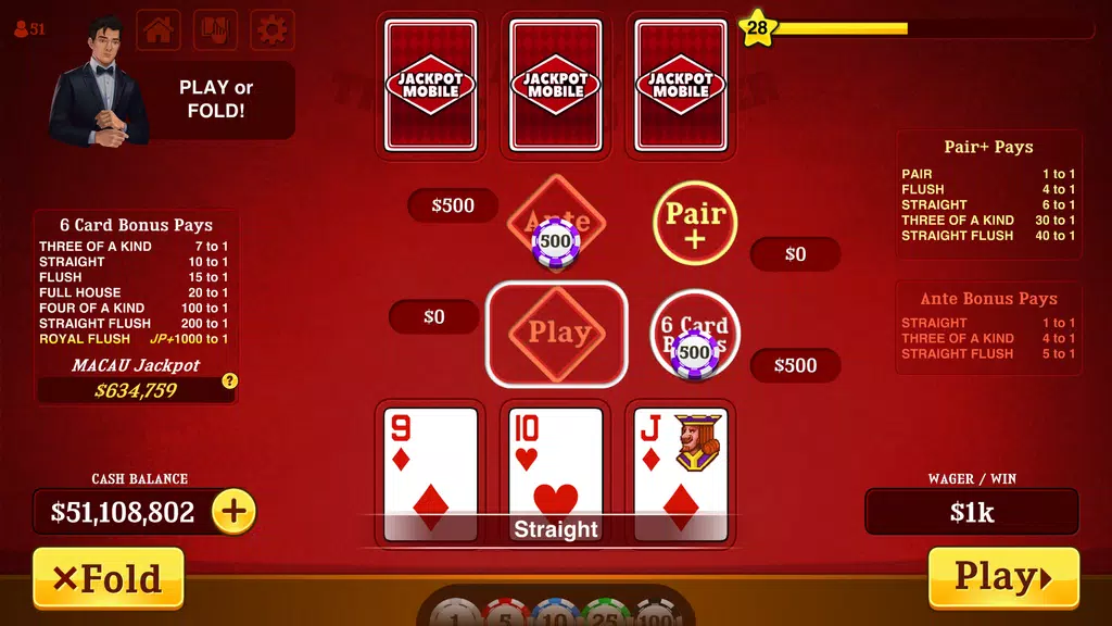 Triple Card Poker - Three Card Screenshot4