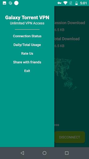 Galaxy Torrent VPN Pro - Free Screenshot2
