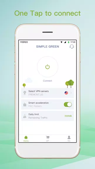 SGreen VPN-Simple Green & Safe Screenshot1