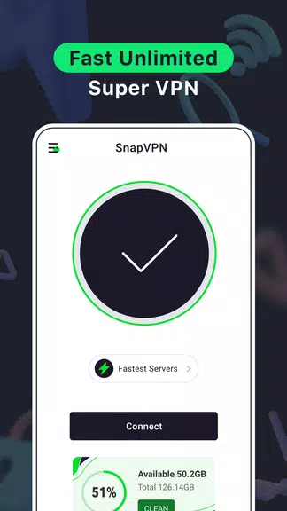 Snap VPN: Fast vpn for privacy Screenshot1