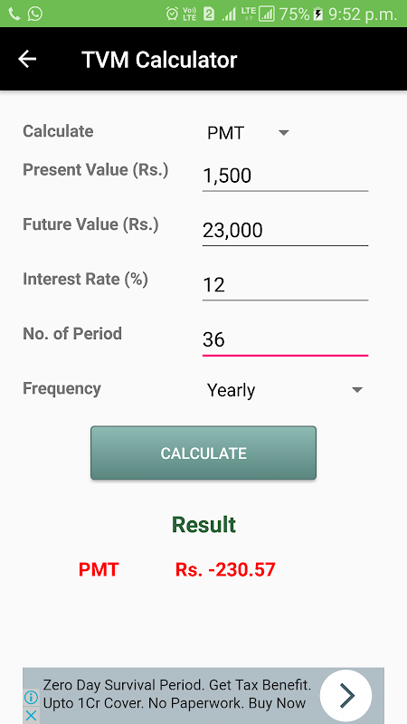 My Finance Calculator Screenshot3