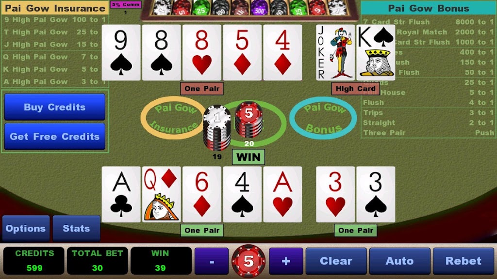 Ace Pai Gow Poker Screenshot4