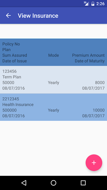 Personal Financial Diary Screenshot3